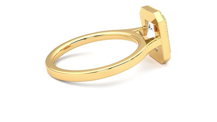 Taylor & Hart Arcadia Radiant Engagement Ring 360 degree image 11