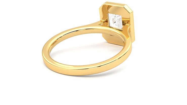 Taylor & Hart Arcadia Radiant Engagement Ring 360 degree image 13
