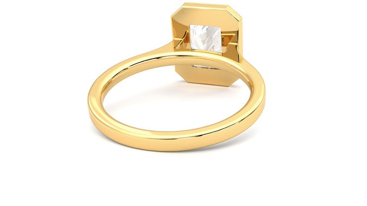 Taylor & Hart Arcadia Radiant Engagement Ring 360 degree image 14