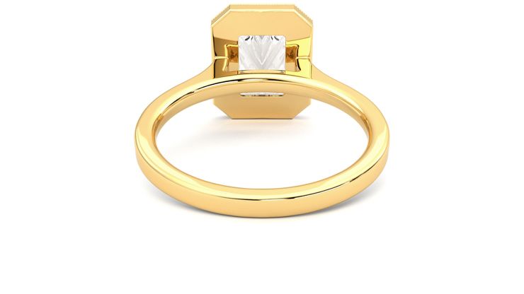 Taylor & Hart Arcadia Radiant Engagement Ring 360 degree image 15
