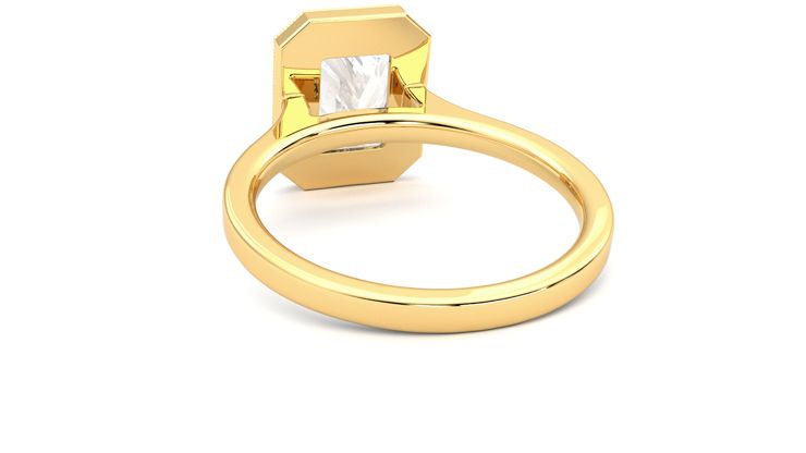 Taylor & Hart Arcadia Radiant Engagement Ring 360 degree image 16
