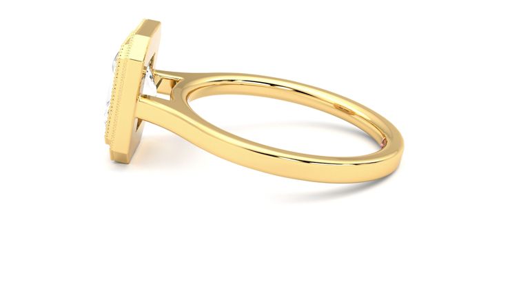 Taylor & Hart Arcadia Radiant Engagement Ring 360 degree image 20