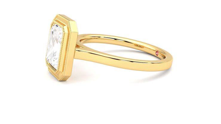 Taylor & Hart Arcadia Radiant Engagement Ring 360 degree image 22