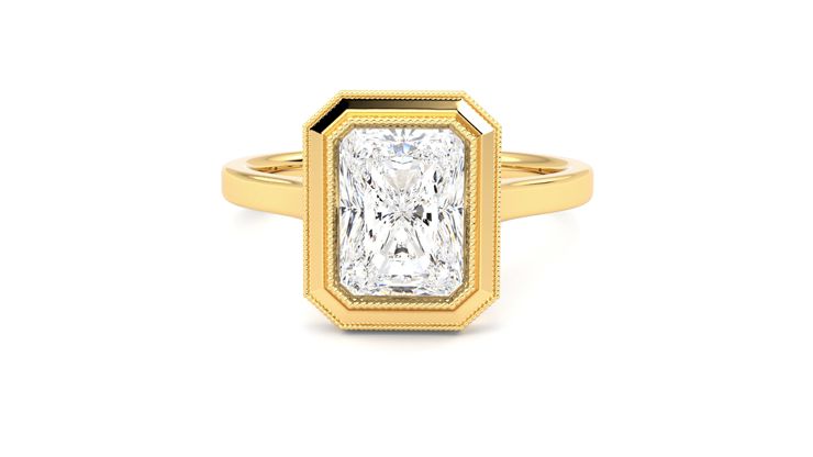 Taylor & Hart Arcadia Radiant Engagement Ring 360 degree image 29