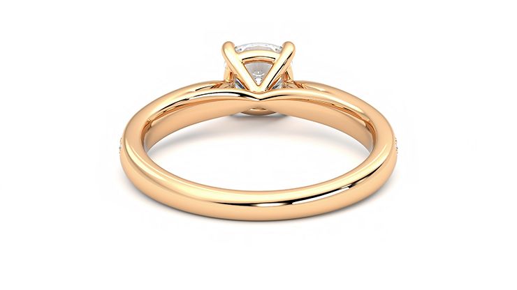 Taylor & Hart Aria Cushion Engagement Ring 360 degree image 15