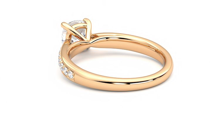 Taylor & Hart Aria Cushion Engagement Ring 360 degree image 17