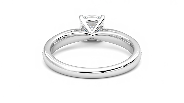 Taylor & Hart Aria Cushion Engagement Ring 360 degree image 15