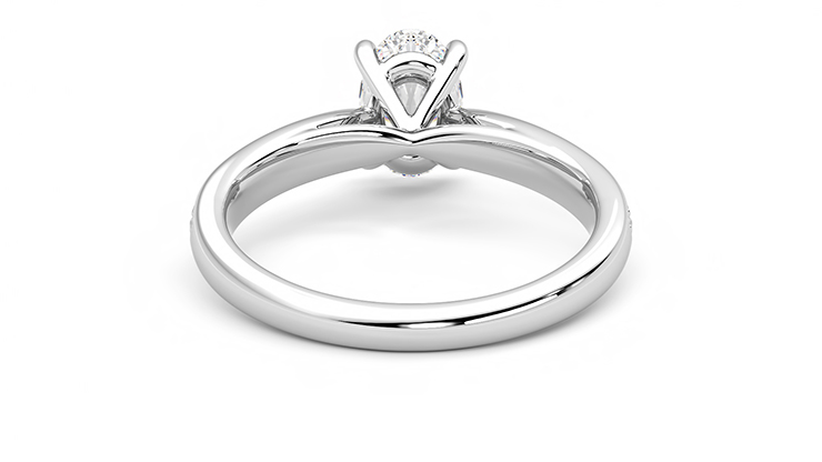 Taylor & Hart Aria Oval Engagement Ring 360 degree image 15