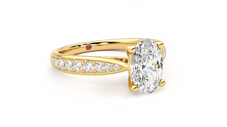 Taylor & Hart Aria Oval Engagement Ring 360 degree image 4