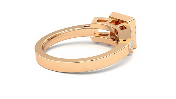 Taylor & Hart Artemis Round Engagement Ring 360 degree image 12