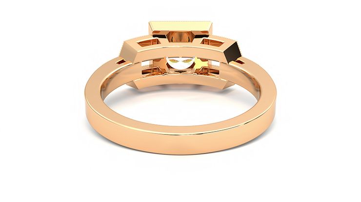 Taylor & Hart Artemis Round Engagement Ring 360 degree image 15