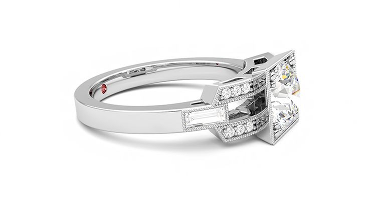 Taylor & Hart Artemis Round Engagement Ring 360 degree image 8