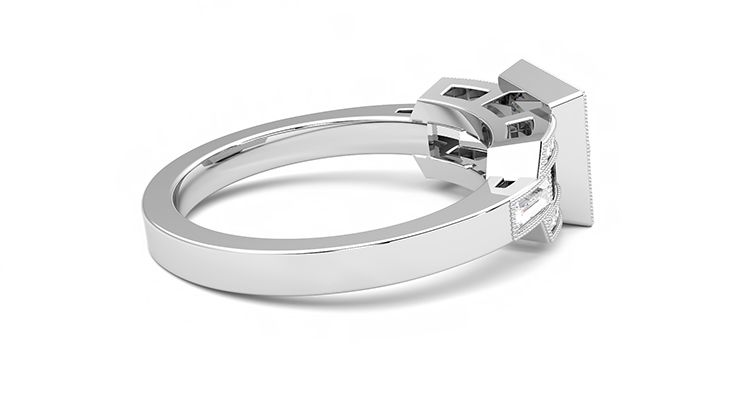 Taylor & Hart Artemis Round Engagement Ring 360 degree image 11