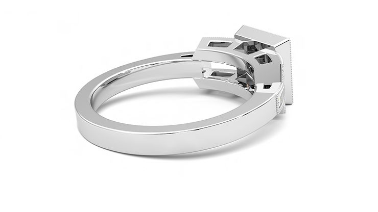 Taylor & Hart Artemis Round Engagement Ring 360 degree image 12