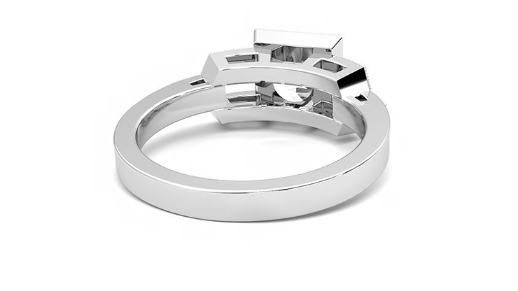 Taylor & Hart Artemis Round Engagement Ring 360 degree image 14