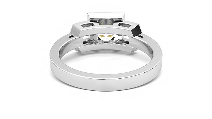 Taylor & Hart Artemis Round Engagement Ring 360 degree image 15
