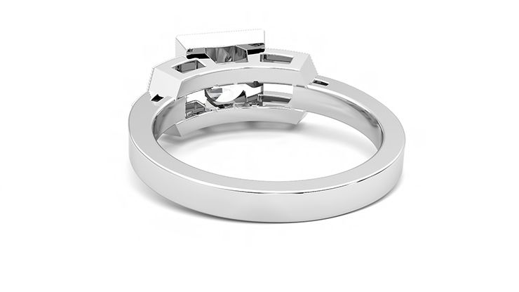 Taylor & Hart Artemis Round Engagement Ring 360 degree image 16