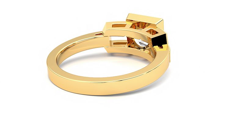 Taylor & Hart Artemis Round Engagement Ring 360 degree image 13