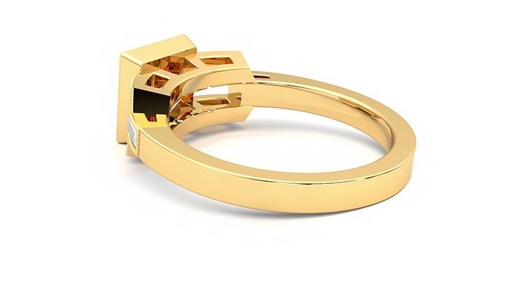 Taylor & Hart Artemis Round Engagement Ring 360 degree image 18