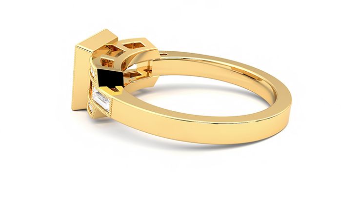Taylor & Hart Artemis Round Engagement Ring 360 degree image 19