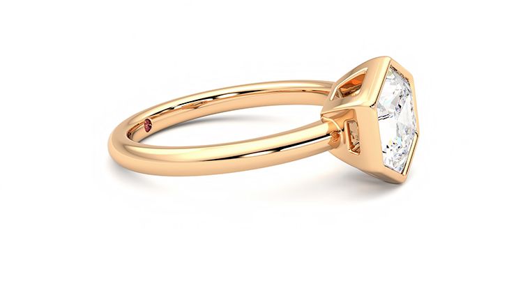 Taylor & Hart Astral Hexagonal Engagement Ring 360 degree image 8