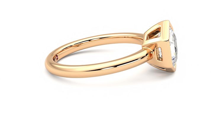 Taylor & Hart Astral Hexagonal Engagement Ring 360 degree image 9