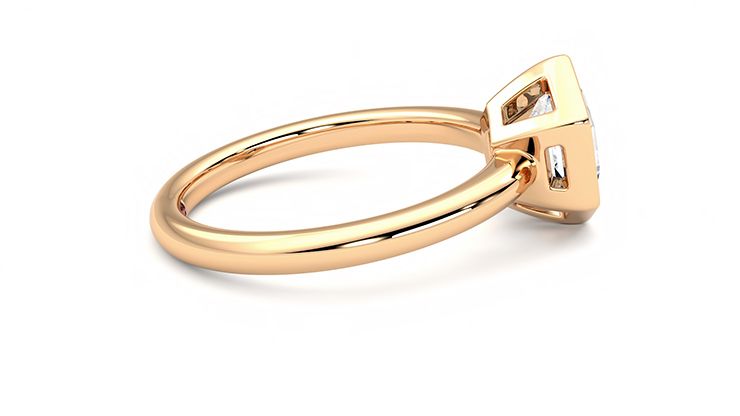 Taylor & Hart Astral Hexagonal Engagement Ring 360 degree image 10