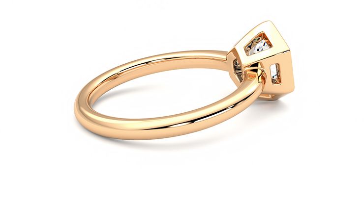 Taylor & Hart Astral Hexagonal Engagement Ring 360 degree image 11