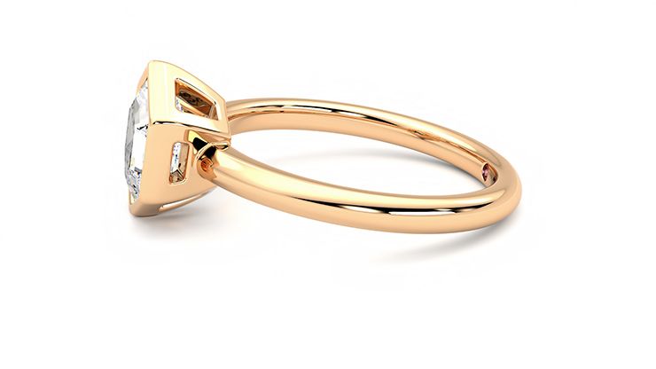Taylor & Hart Astral Hexagonal Engagement Ring 360 degree image 21