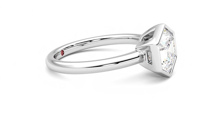 Taylor & Hart Astral Hexagonal Engagement Ring 360 degree image 8