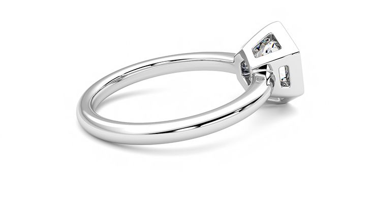 Taylor & Hart Astral Hexagonal Engagement Ring 360 degree image 11