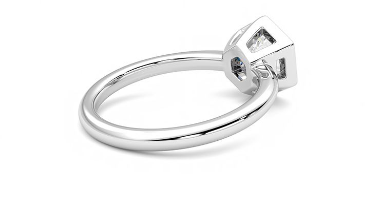 Taylor & Hart Astral Hexagonal Engagement Ring 360 degree image 12