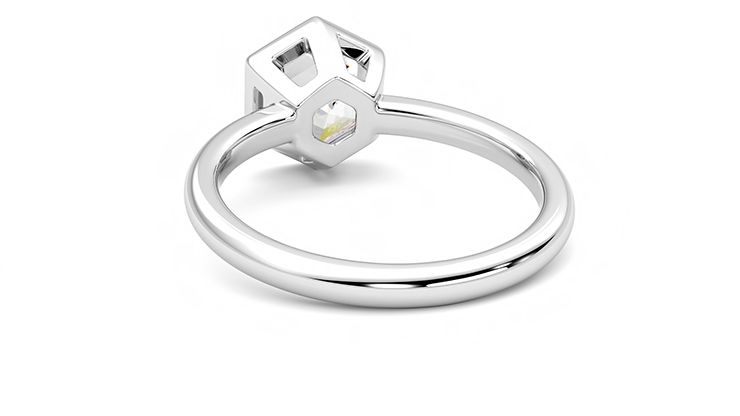 Taylor & Hart Astral Hexagonal Engagement Ring 360 degree image 16