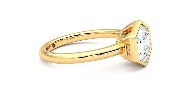 Taylor & Hart Astral Hexagonal Engagement Ring 360 degree image 8