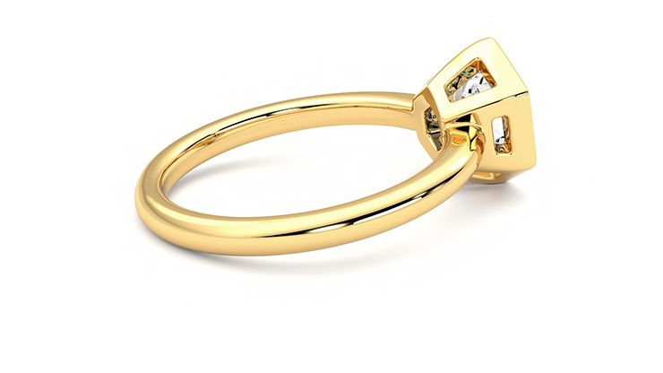 Taylor & Hart Astral Hexagonal Engagement Ring 360 degree image 11