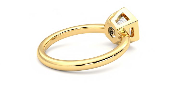 Taylor & Hart Astral Hexagonal Engagement Ring 360 degree image 12