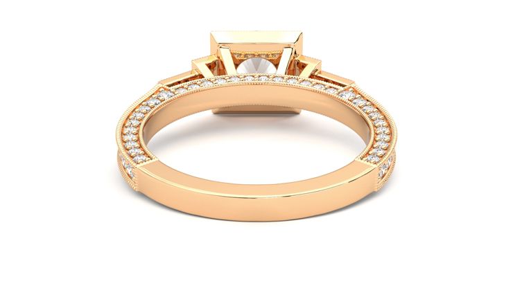 Taylor & Hart Athena Round Engagement Ring 360 degree image 15