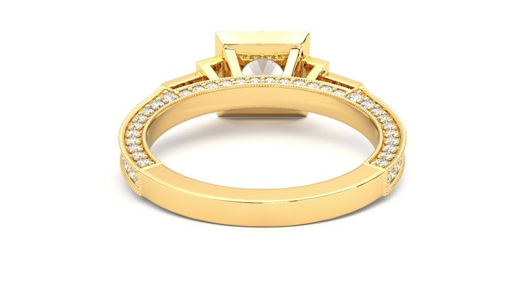 Taylor & Hart Athena Round Engagement Ring 360 degree image 15