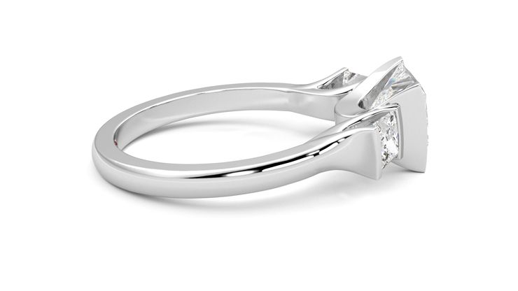 Taylor & Hart Auric Princess Engagement Ring 360 degree image 10