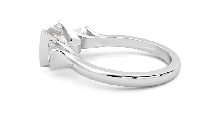 Taylor & Hart Auric Princess Engagement Ring 360 degree image 19