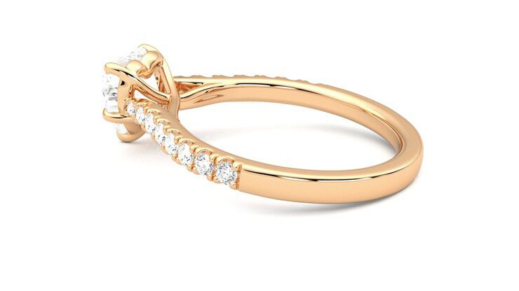 Taylor & Hart Aurora Heart Engagement Ring 360 degree image 19