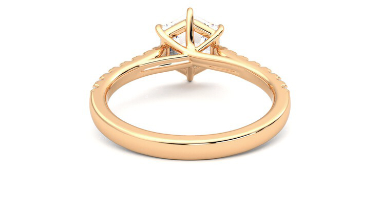 Taylor & Hart Aurora Hexagonal Engagement Ring 360 degree image 15