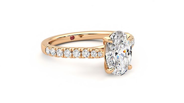 Taylor & Hart Aurora Oval Engagement Ring 360 degree image 5