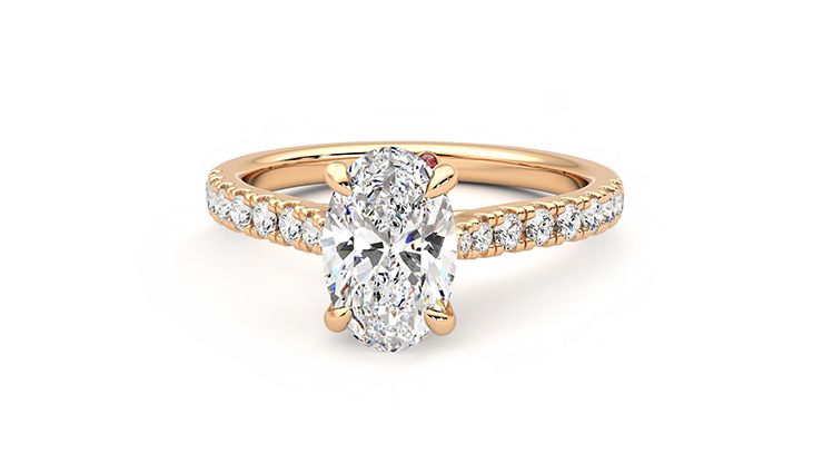 Taylor & Hart Aurora Oval Engagement Ring 360 degree image 28