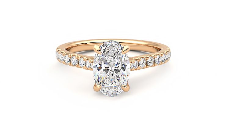 Taylor & Hart Aurora Oval Engagement Ring 360 degree image 29