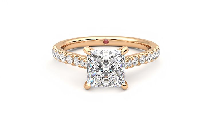 Taylor & Hart Aurora Princess Engagement Ring 360 degree image 0