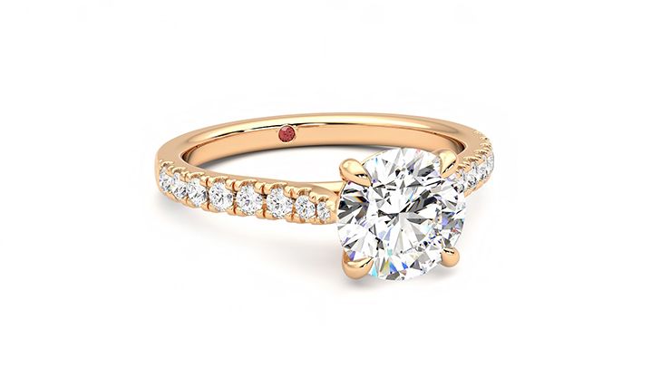 Taylor & Hart Aurora Round Engagement Ring 360 degree image 4