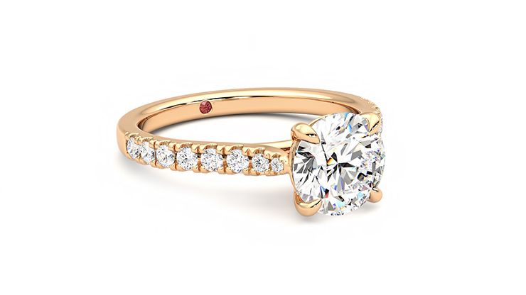 Taylor & Hart Aurora Round Engagement Ring 360 degree image 5