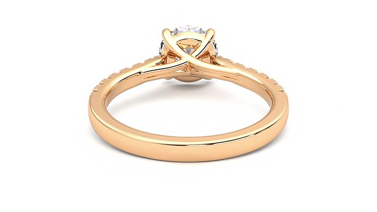 Taylor & Hart Aurora Round Engagement Ring 360 degree image 15