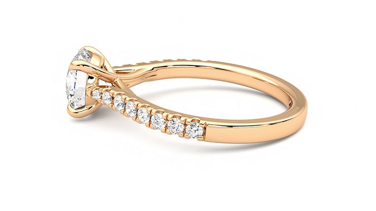 Taylor & Hart Aurora Round Engagement Ring 360 degree image 20